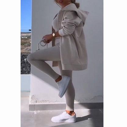 💖New Year Promotion 49%OFF✨Hooded Cardigan, Vest, leggings ,3-piece Set