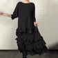 Oversized Ruffle Layered Flowy Dress