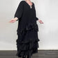Oversized Ruffle Layered Flowy Dress