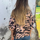 Women's Fall Zebra Print Zipper Bomber Jacket