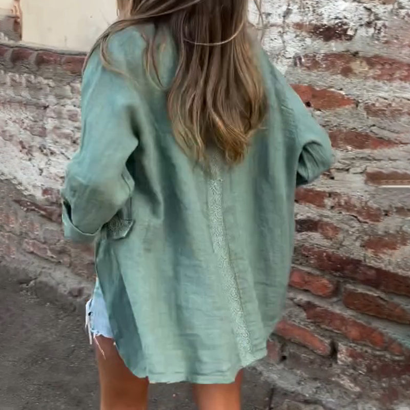 🌸Spring Specials🌸Women’s Cotton Linen Open Front Blazer