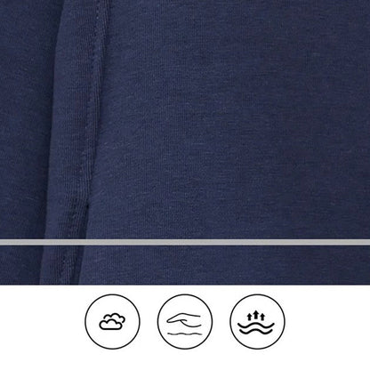 Women’s Casual Zip-Up Solid Color Hooded Sweatshirt