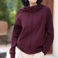 Women’s Casual Zip-Up Solid Color Hooded Sweatshirt