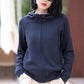 Women’s Casual Zip-Up Solid Color Hooded Sweatshirt