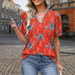 🌸Spring Specials🌸 Women's Printed V-Neck Short Sleeve Top