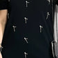 🌸Spring Specials💐 Women's Rhinestone Embellished Short Sleeve Dress