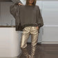 Women’s 2-Piece Outfits Oversized Sweatshirt & Joggers Set