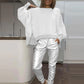 Women’s 2-Piece Outfits Oversized Sweatshirt & Joggers Set