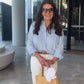 Casual, Versatile Women's Linen Button-Down Shirt with Collar