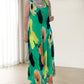 Elegant Soft Sleeveless Floral Flowy Dress