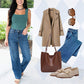 🌸NEW HOT SALE✨🎉 Limited-Time Sale! 🎉 High-Rise Cargo Wide-Leg Stretch Jeans 👖 | Trendy & Comfy Fit for Women ✨