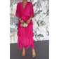 💃Elegant V-Neck Wrap Waist Tie Layered Dress