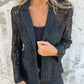 All-Over Lace Mesh Blazer