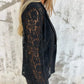 All-Over Lace Mesh Blazer