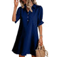 Women's Elegant Shirt Dress with Ruffle Sleeves
