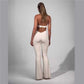 Solid Color Low Cut Stretchy Tight Sleeveless Jumpsuit