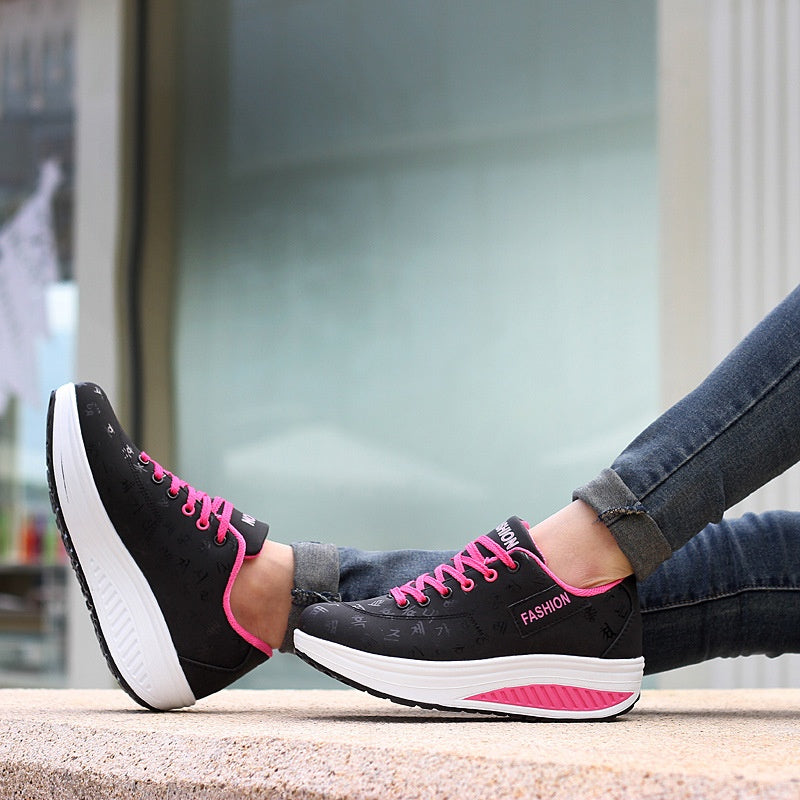 🔥Women's Casual Fashion Breathable Thick Sole Sneakers