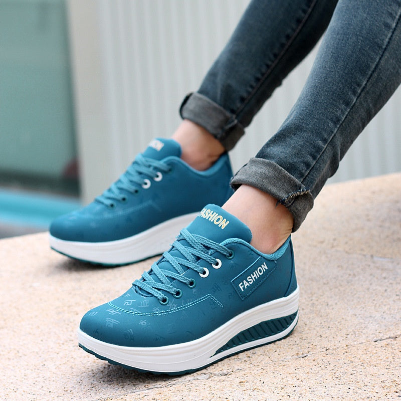 🔥Women's Casual Fashion Breathable Thick Sole Sneakers