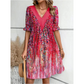 💕Women’s V-Neck Flowy Mini Dress