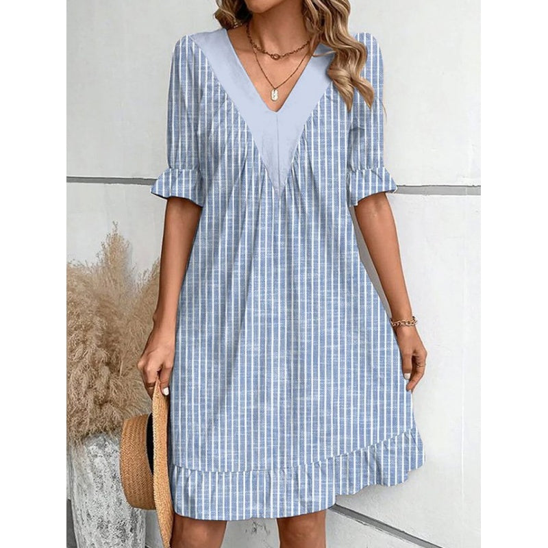 💕Women’s V-Neck Flowy Mini Dress