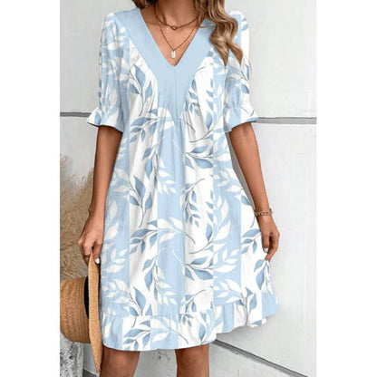 💕Women’s V-Neck Flowy Mini Dress