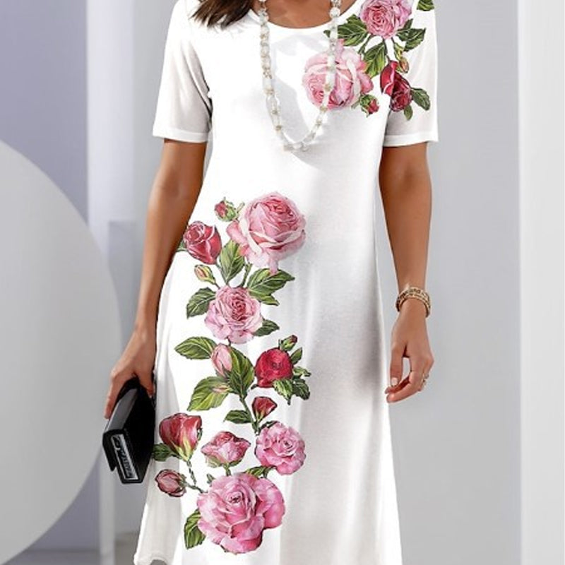 🌹Rose Bloom Short Sleeve Dress