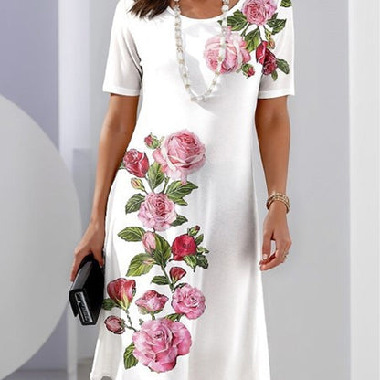🌹Rose Bloom Short Sleeve Dress