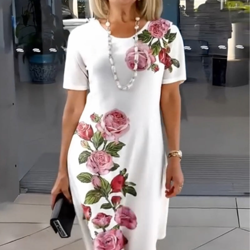 🌹Rose Bloom Short Sleeve Dress