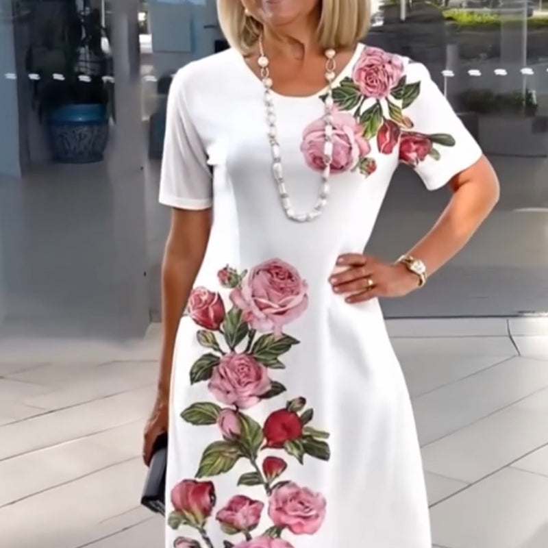 🌹Rose Bloom Short Sleeve Dress