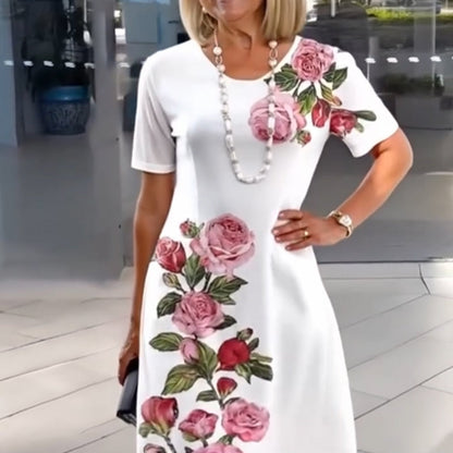 🌹Rose Bloom Short Sleeve Dress