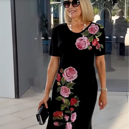 🌹Rose Bloom Short Sleeve Dress