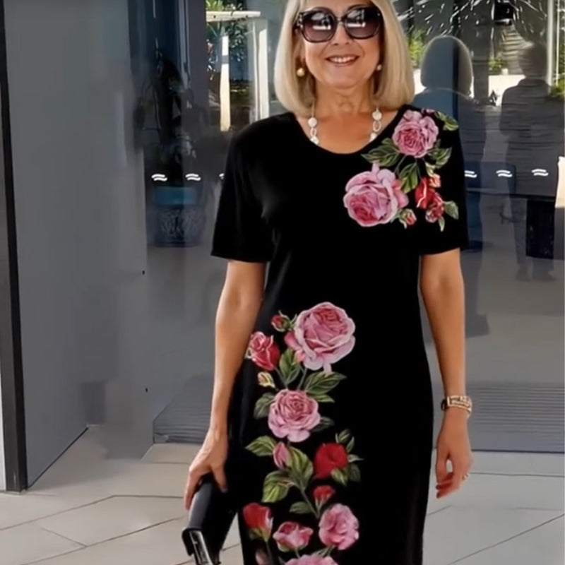 🌹Rose Bloom Short Sleeve Dress