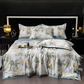 ✨2025 New Upgrades✨Washable, cooling, breathable bed sheet with floral pattern, 4-piece set