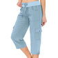 💐50% OFF ! Streetwear Capri Cargo Pants – Multi-Pocket & Urban Style 🌆🔥【Flash Sale】