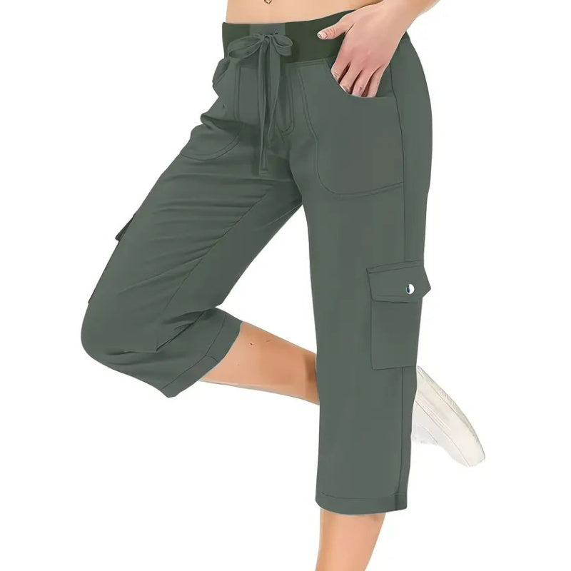 💐50% OFF ! Streetwear Capri Cargo Pants – Multi-Pocket & Urban Style 🌆🔥【Flash Sale】