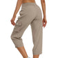 💐50% OFF ! Streetwear Capri Cargo Pants – Multi-Pocket & Urban Style 🌆🔥【Flash Sale】