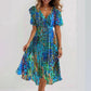 🔥50% OFF✨Special Blue Short Sleeve Midi Dress