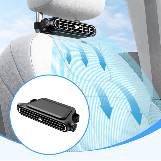 🌞Summer Hot Price Only Today❄️Car Seat Fan – Dual Turbine & USB Powered – Portable Air Cooler for Summer