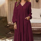 Women's Casual Versatile Loose V-Neck Dresses