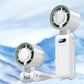 ❄️💨 Handheld Cooling Fan with Ice Mist – 3-speed settings, mist cooling✅