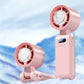 ❄️💨 Handheld Cooling Fan with Ice Mist – 3-speed settings, mist cooling✅