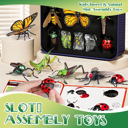 🐞Xmas Sales 50% OFF🎁✨【Kids' Insect & Animal Slot-Assembly Toys】✨