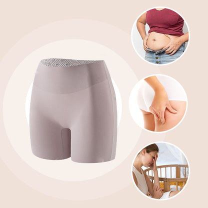 🏆Women High-waist Ice Silk Underwear with Tummy-control Hip-lifting👑Suitable for all seasons🌿