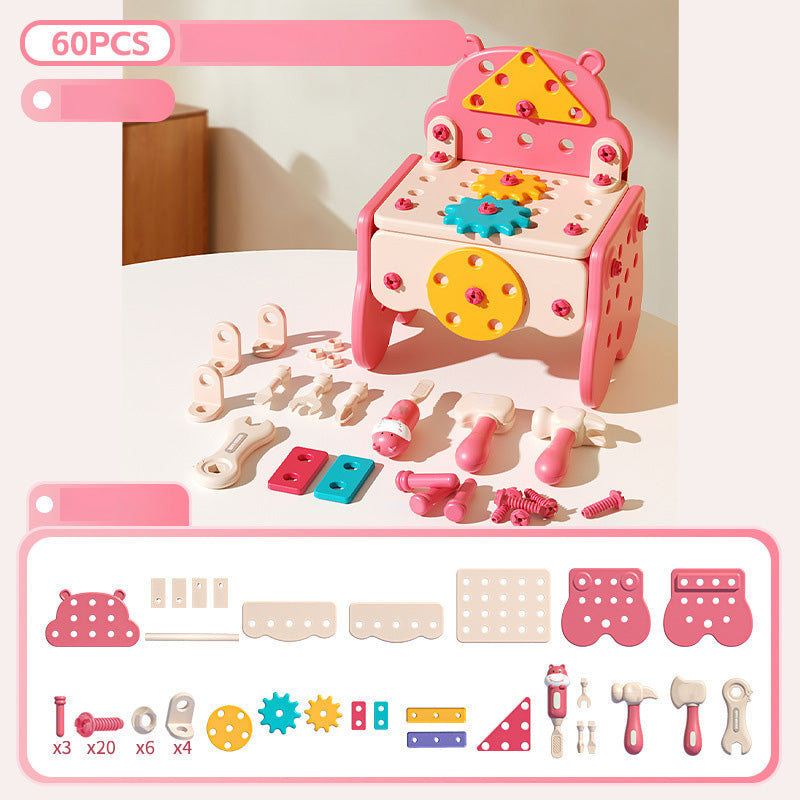 ✨【60-Piece Kids Pretend Repair Tool Set】✨ -🧠🚀Ignite the creativity of budding builders!