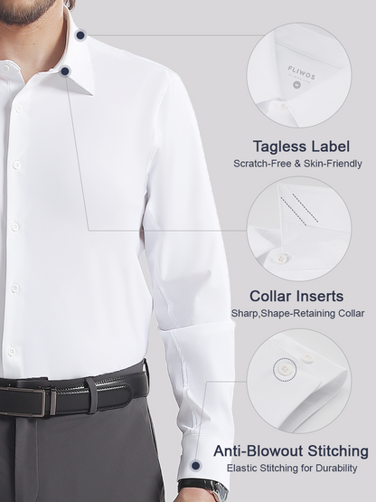 Fliwos Men's TriProof Stretch Iron-free Shirts