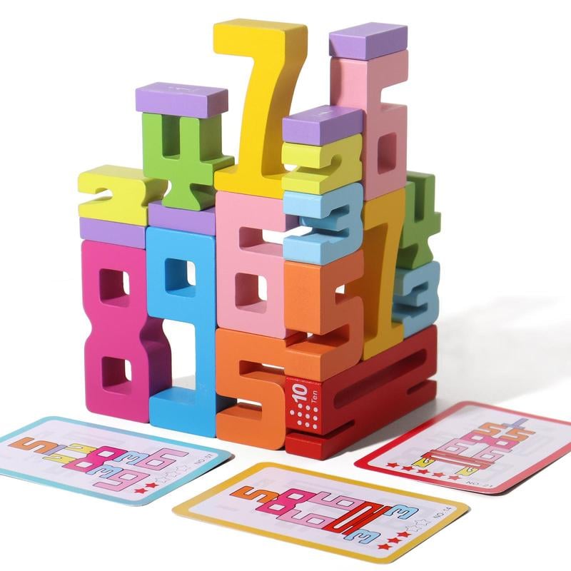 🎁🔥Montessori-Inspired Wooden Number Blocks – Unlock Your Child’s Potential!