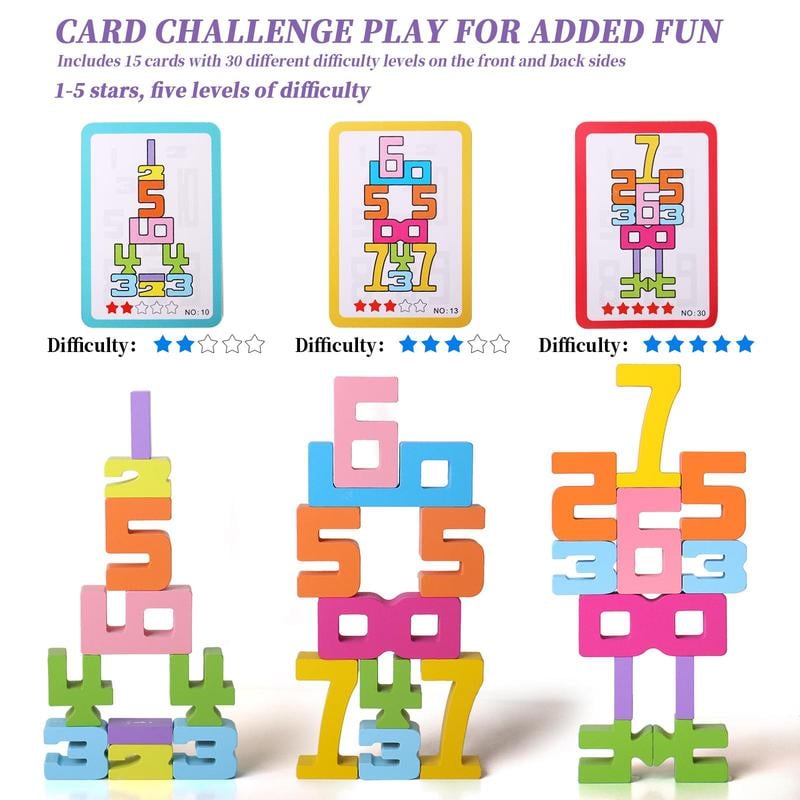 🎁🔥Montessori-Inspired Wooden Number Blocks – Unlock Your Child’s Potential!