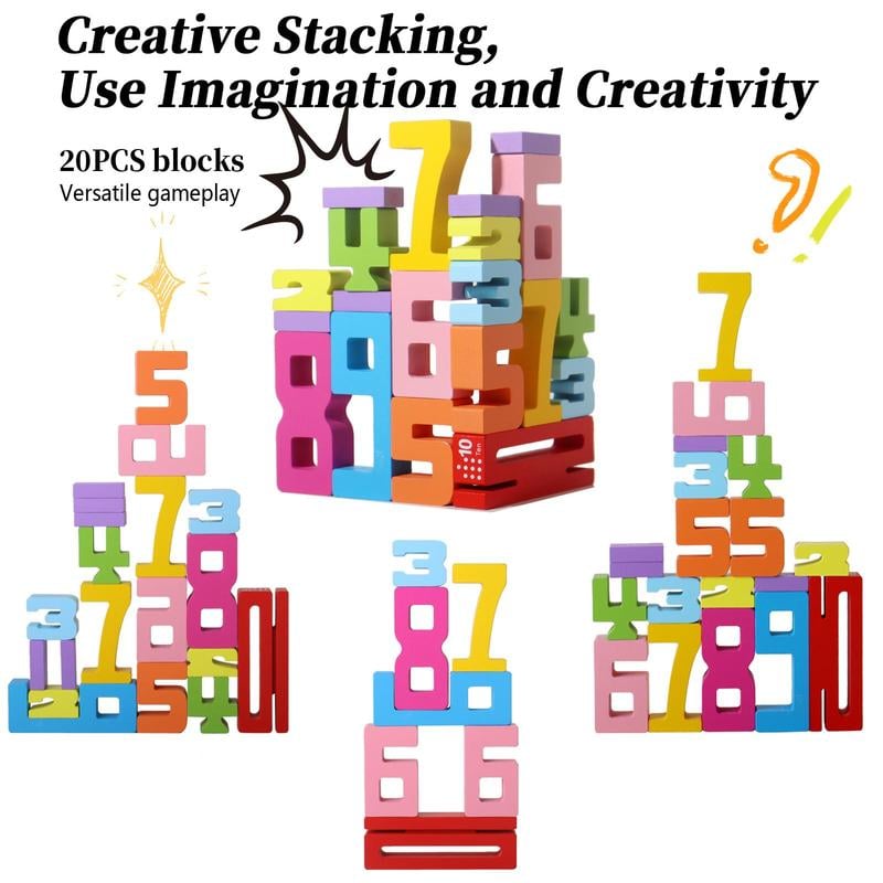 🎁🔥Montessori-Inspired Wooden Number Blocks – Unlock Your Child’s Potential!