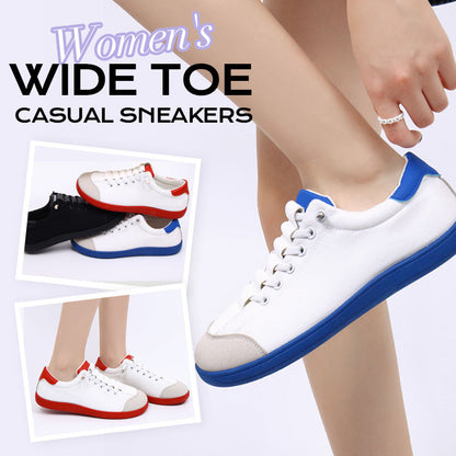 Wide Toe Casual Sneakers