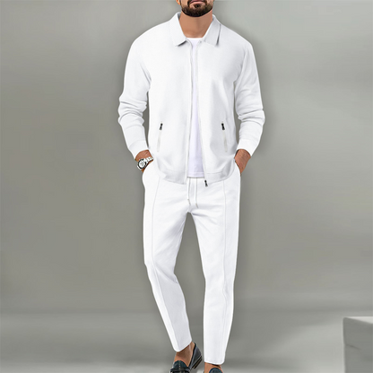 Men’s Stylish Lapel Jacket & Jogger Pants 2-Piece Set✈️Free shipping today!